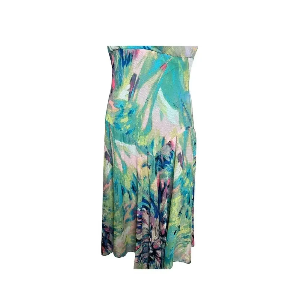 Rabbit Rabbit Rabbit Watercolor Dress Fairy Boho Floral Sunburst 10 - Picture 4 of 8